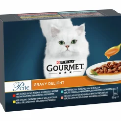 Kattmat Purina Gourmet Perle Delight Menybox i sås 8x85g