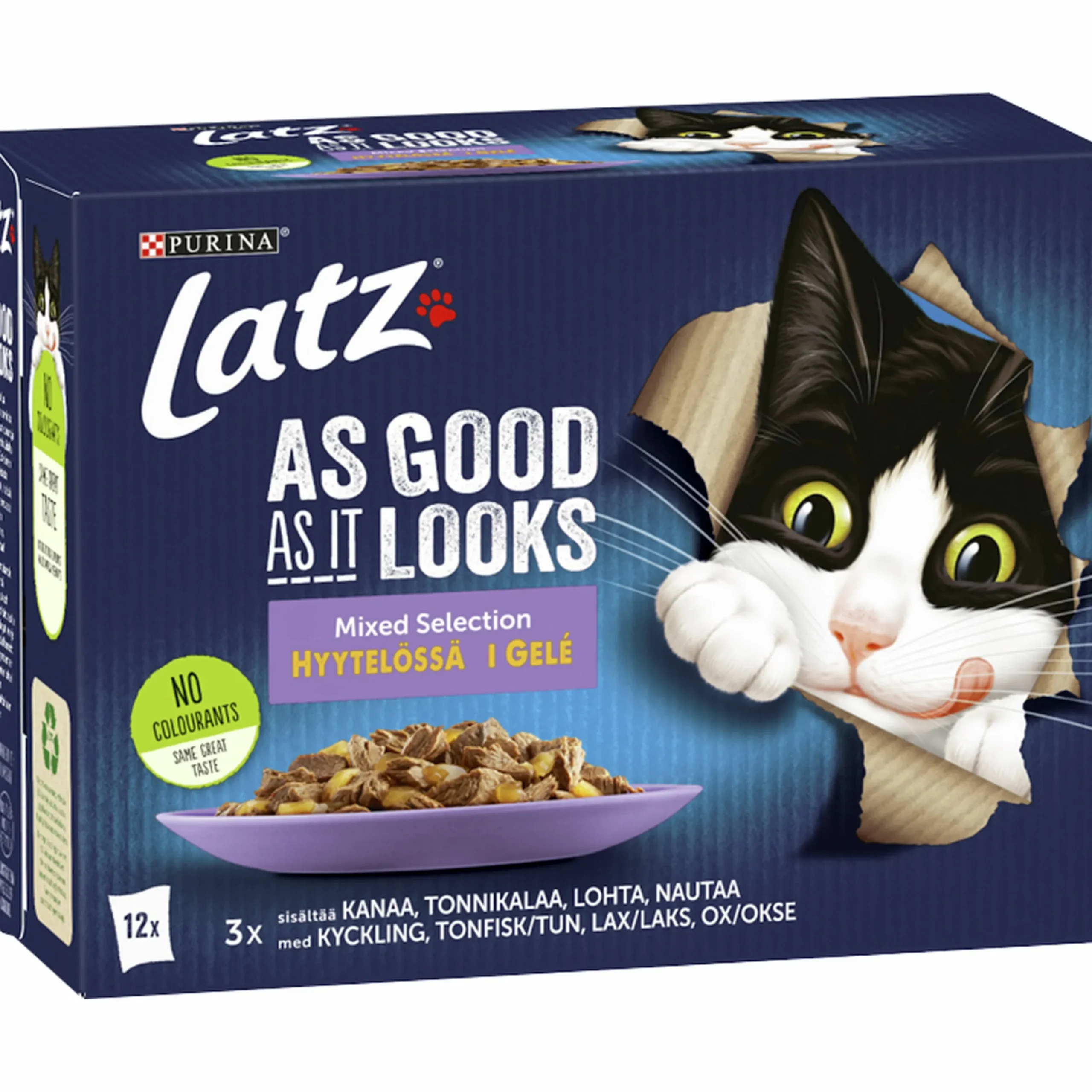 Kattmat Purina Latz As Good As It Looks Mix gelé 12x85g