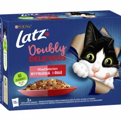 Kattmat Purina Latz Doubly Delicious Mix gelé 12x85g