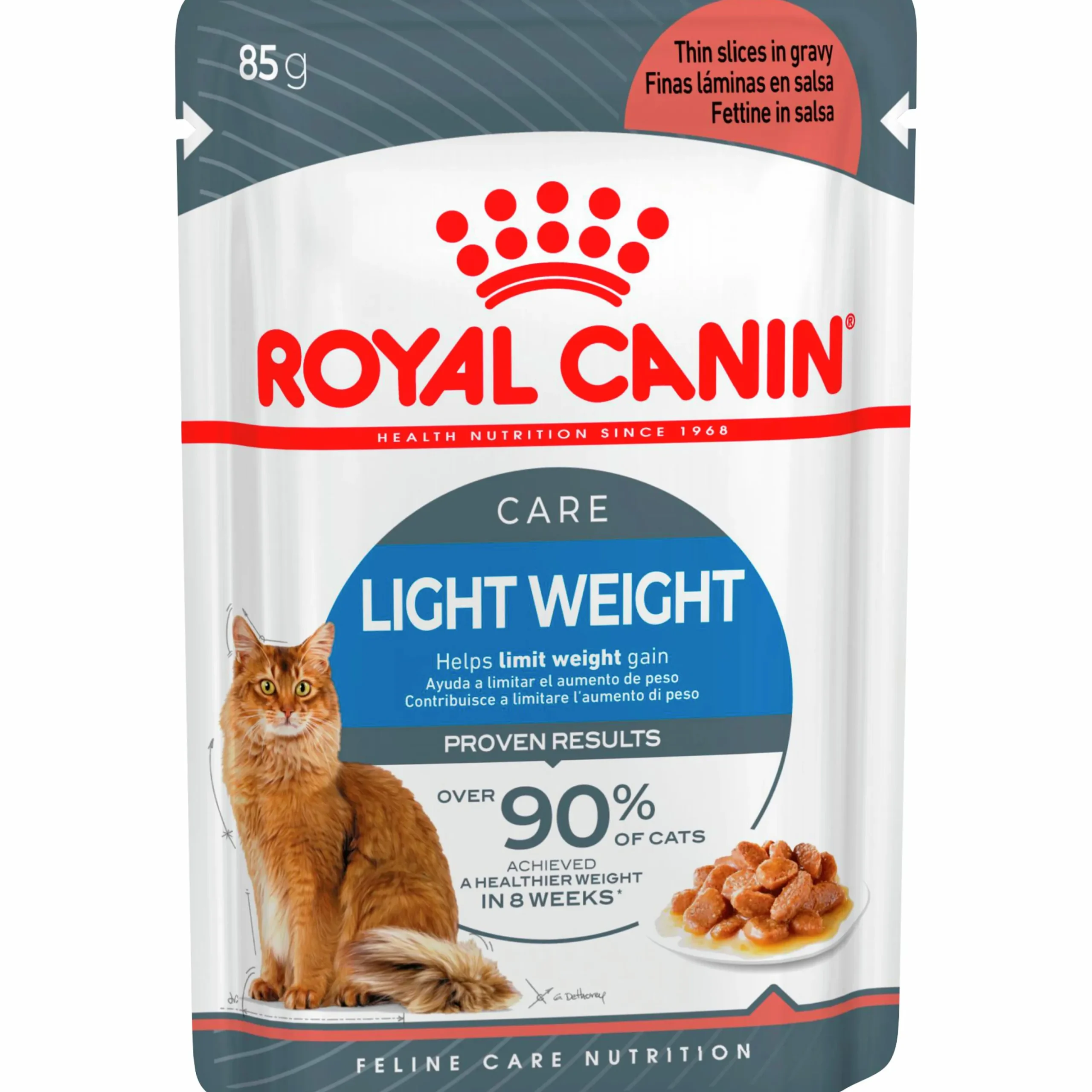 Kattmat Royal Canin Adult Light Weight Pouches Gravy Bitar i sås 12x85g