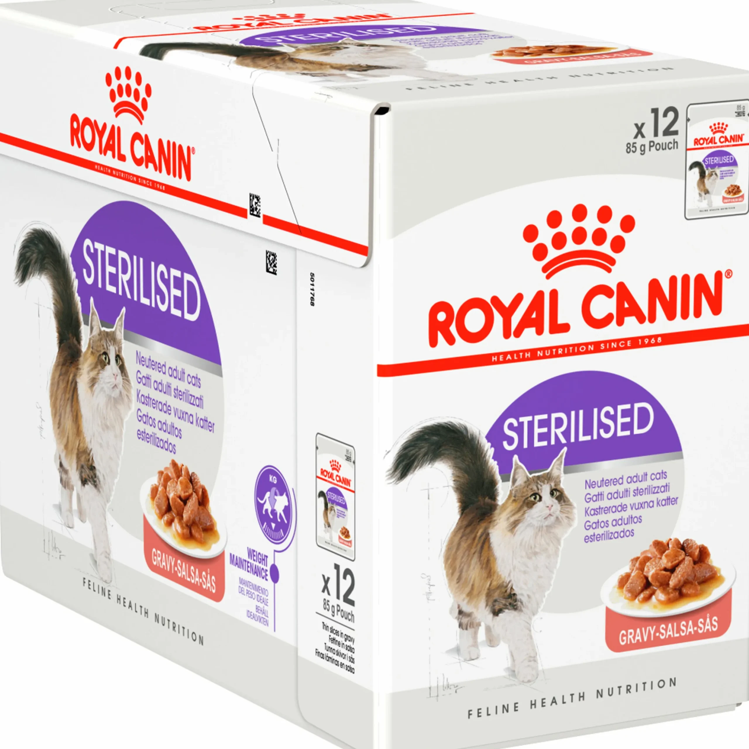 Kattmat Royal Canin Adult Sterilised Pouches Gravy Bitar i sås 12x85g