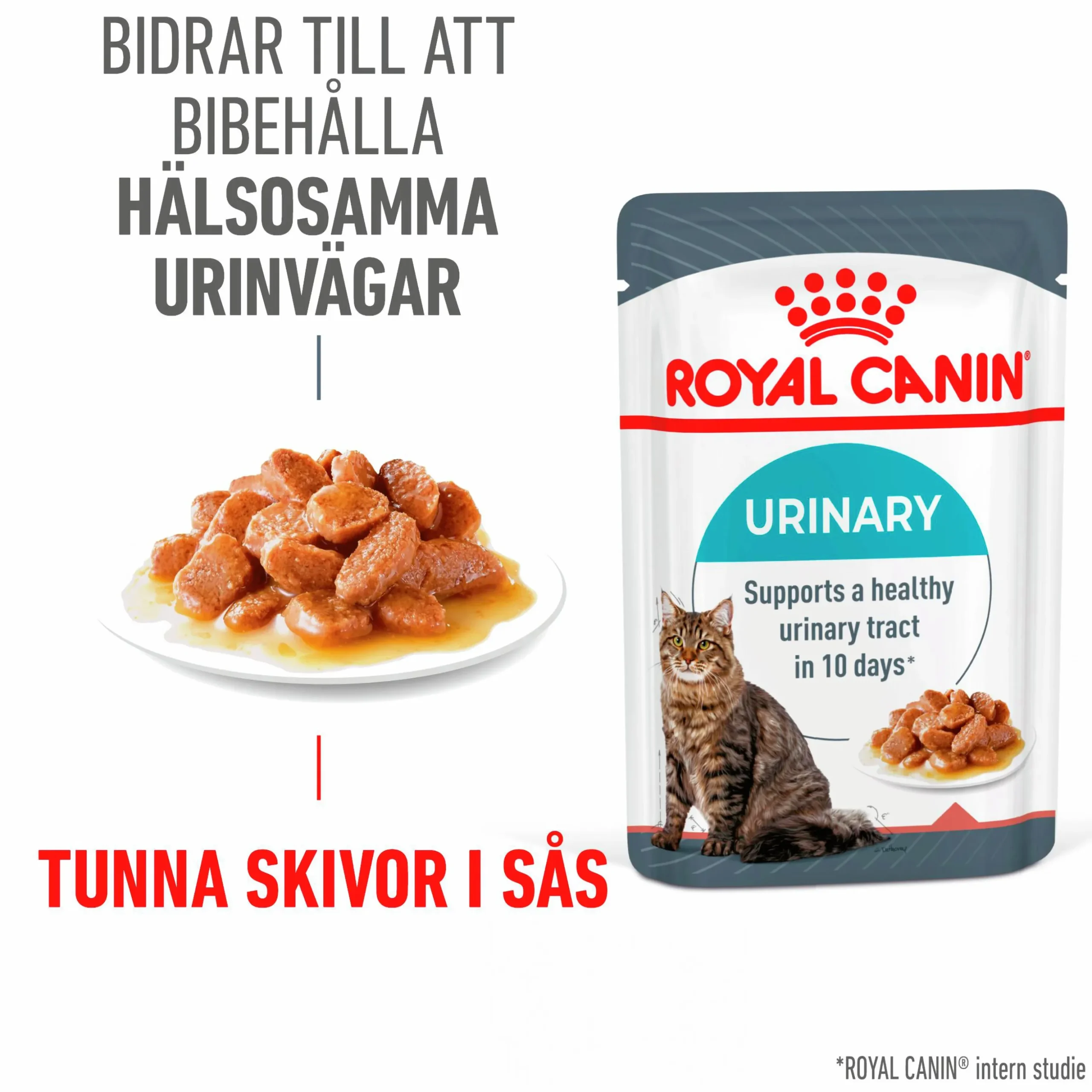 Kattmat Royal Canin Adult Urinary Care Pouches Gravy Bitar i sås 12x85g