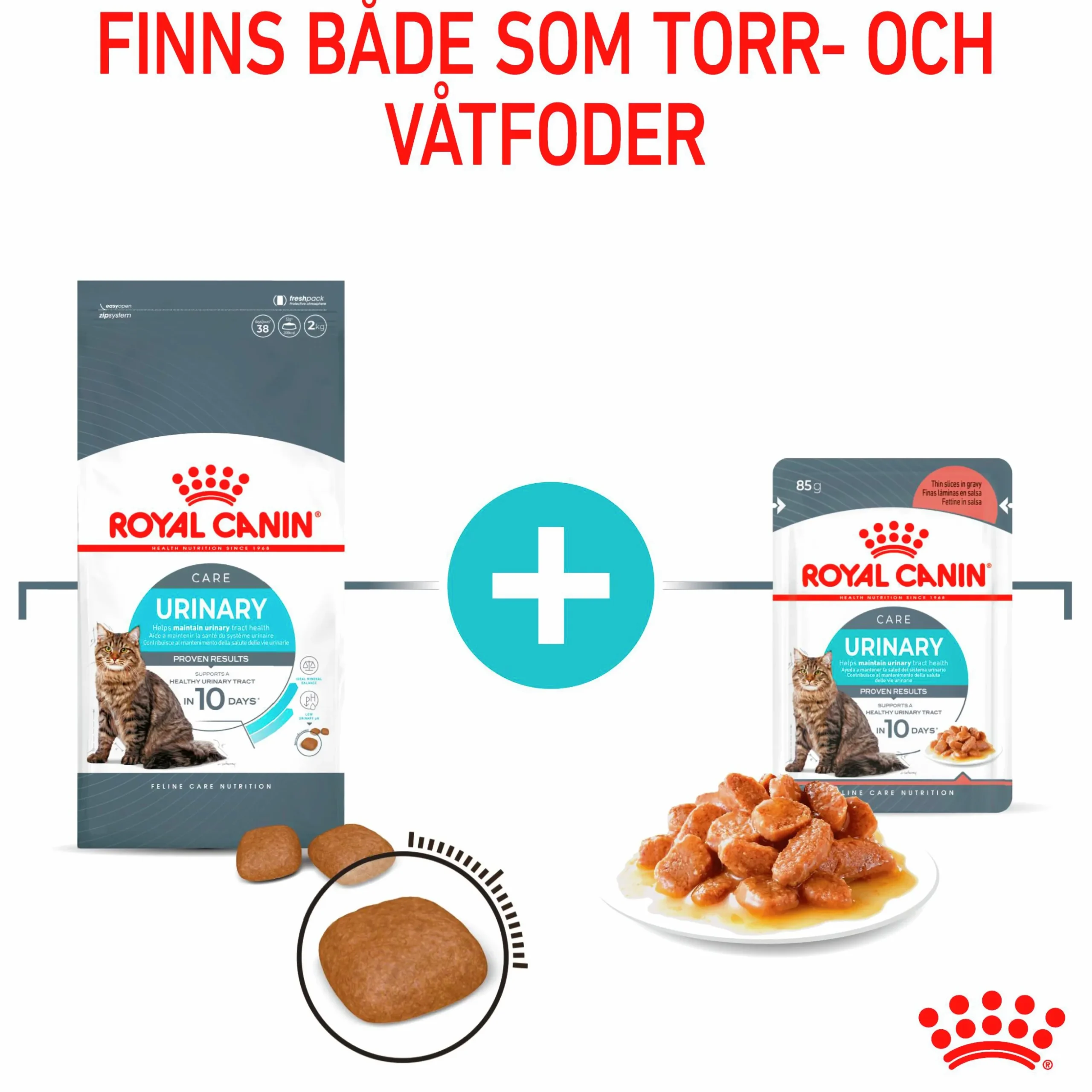 Kattmat Royal Canin Adult Urinary Care Pouches Gravy Bitar i sås 12x85g