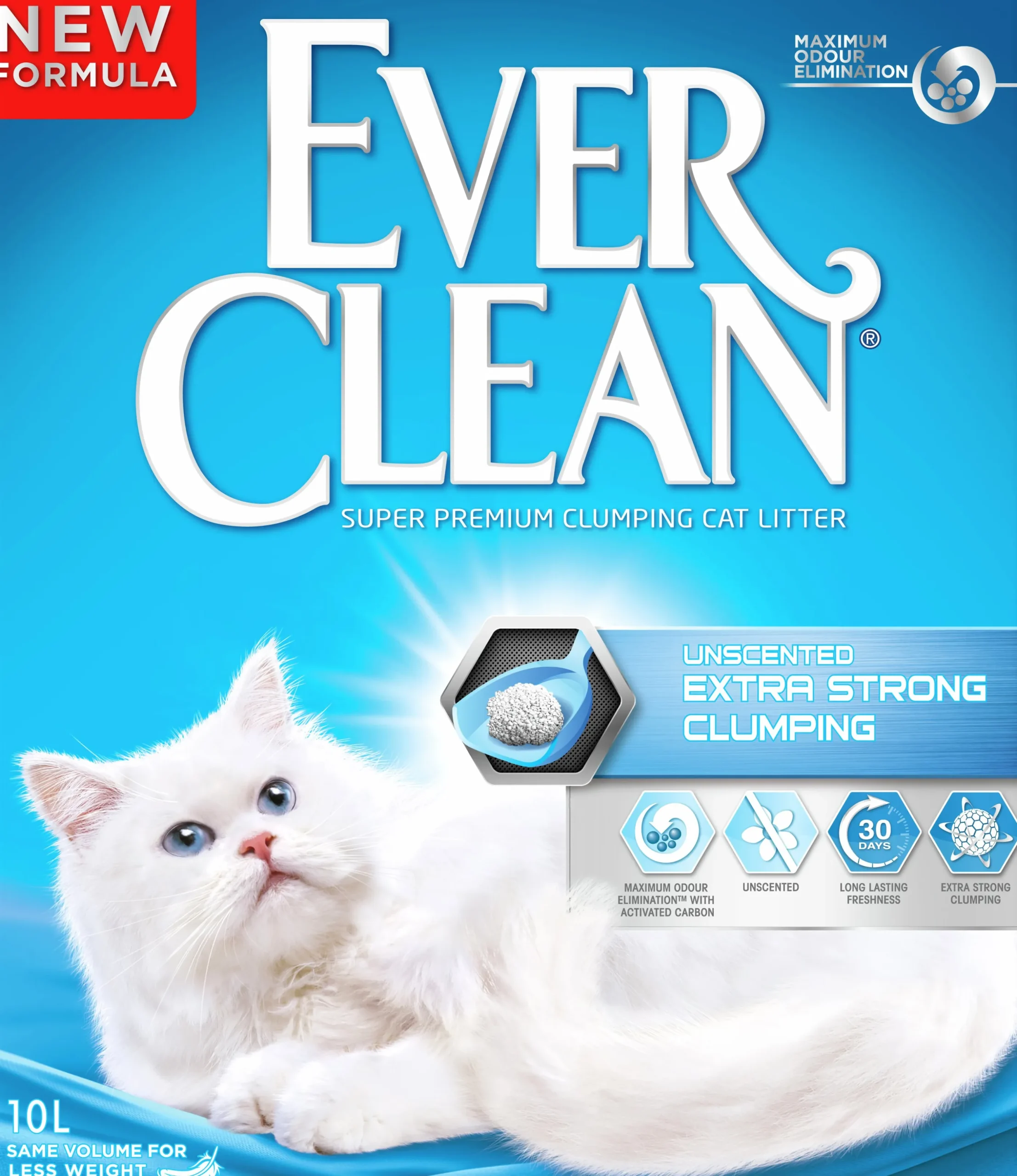 Kattsand Ever Clean Unscented Extra Strong Clumping 10L