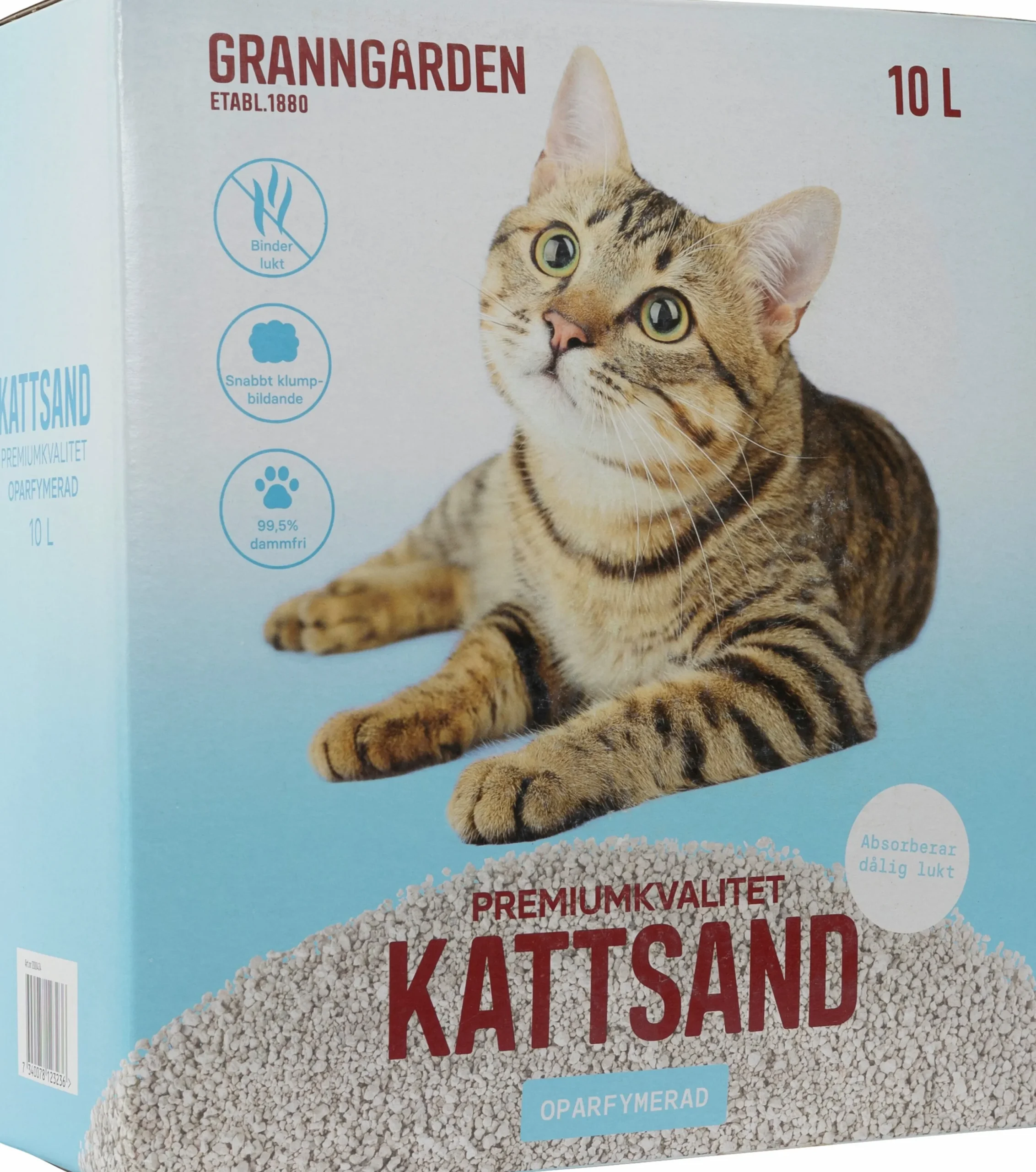 Kattsand Granngården Oparfymerad 10L