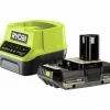 Kit Ryobi RC18120-120C Batteri + laddare 2.0Ah 18V