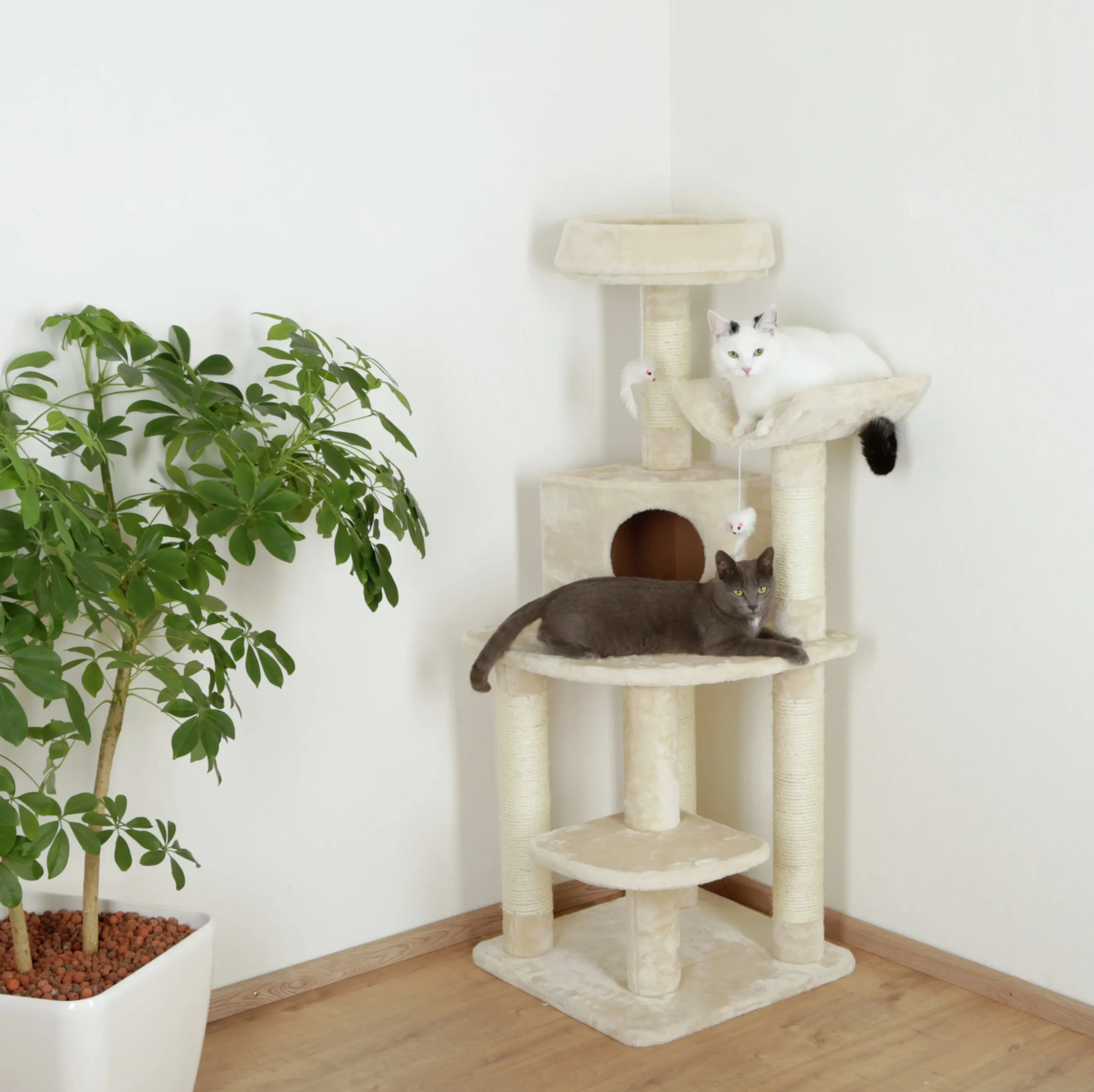 Klösträd Kerbl Hörna Zirkonia Gräddvit 130cm