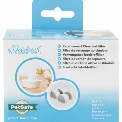 Kolfilter till Petsafe Drinkwell Keramisk Vattenfontän 4-p