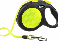 Koppel Flexi New Band Neon Gul L 5m
