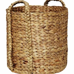 Korg Granngården Vattenhyacint Flätade handtag L Ø36x35cm