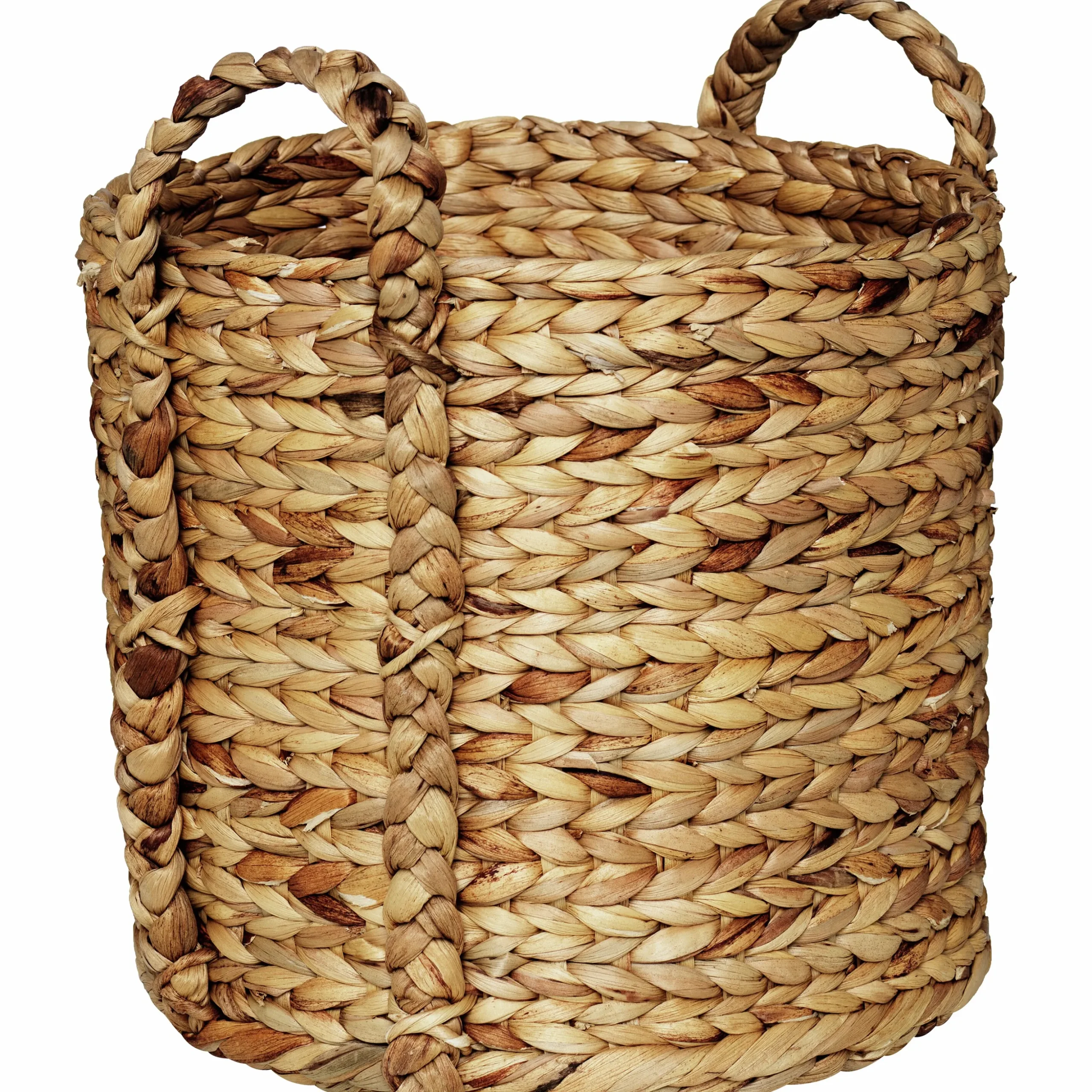 Korg Granngården Vattenhyacint Flätade handtag M Ø30x29cm