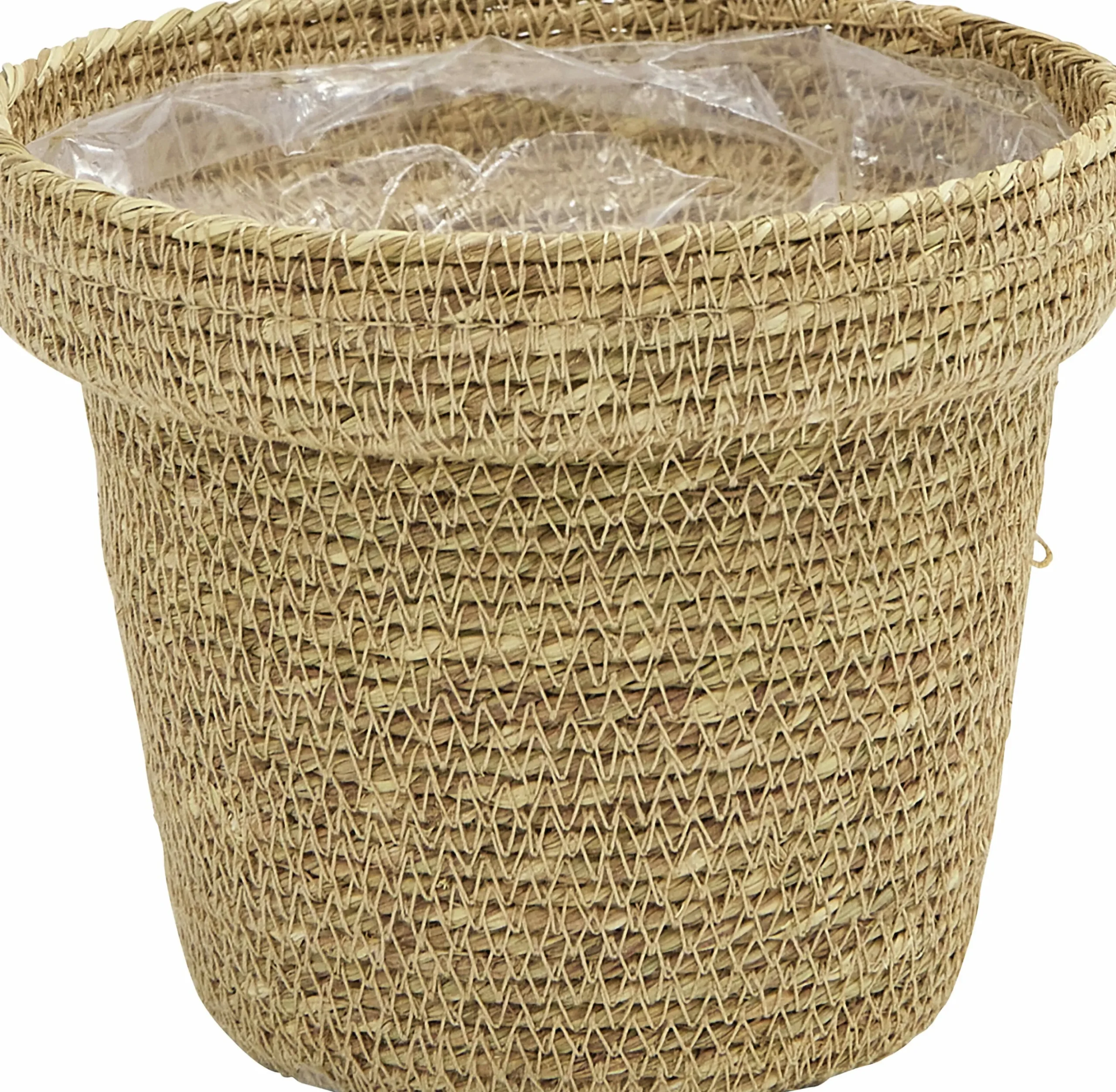 Korg Zeline Jute Plastad insida Ø8-13cm höjd 12cm