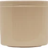 Kruka Zeline Cylinder Beige med rand Ø13cm