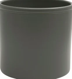 Kruka Zeline Cylinder Rand Matt Grön Ø17cm höjd 15cm
