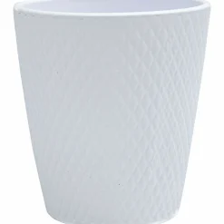 Kruka Zeline Harlekin Matt Vit Ø14cm