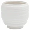 Kruka Zeline Rillor Vit Ø19,5cm höjd 17cm