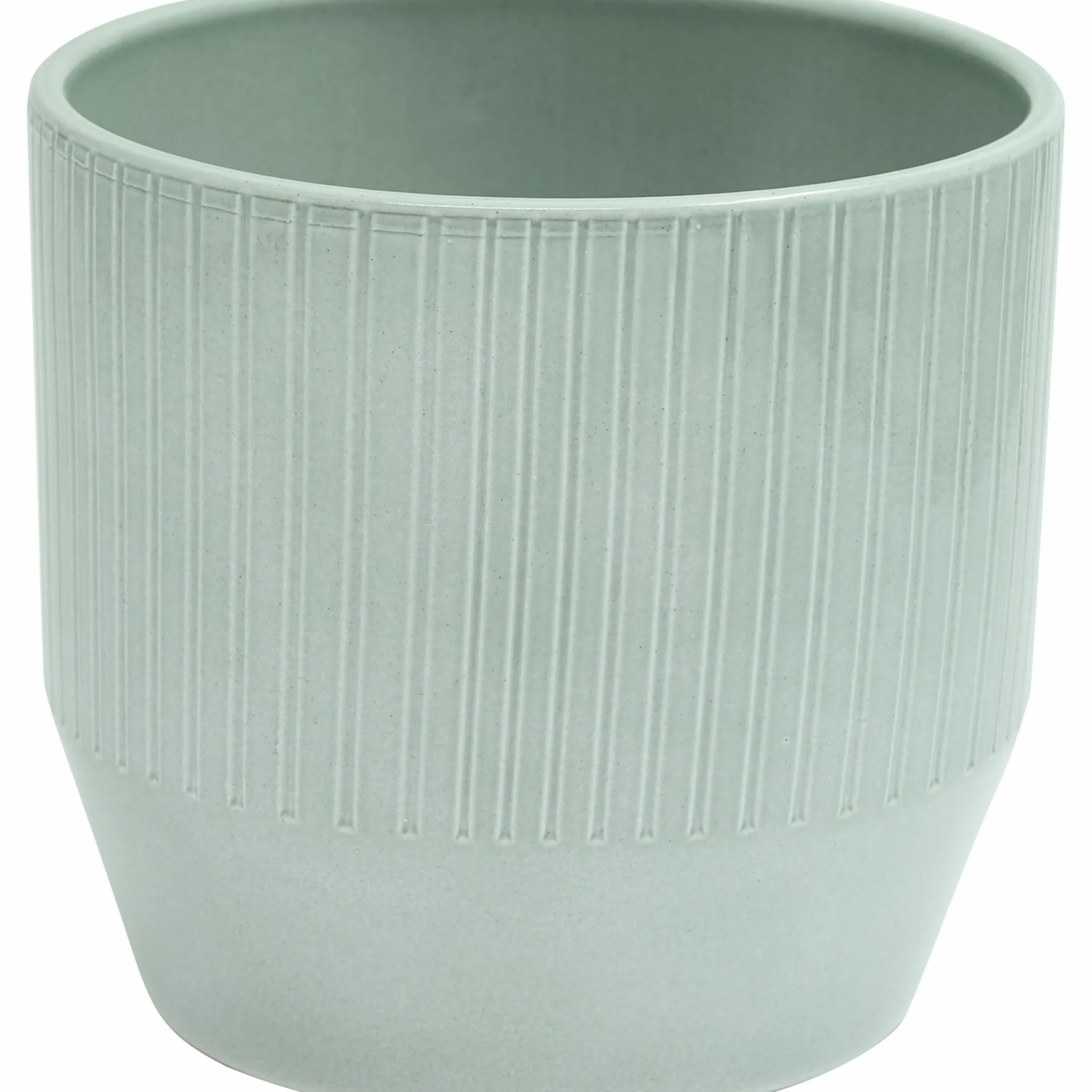 Kruka Zeline Ränder Grön Ø13cm höjd 13cm