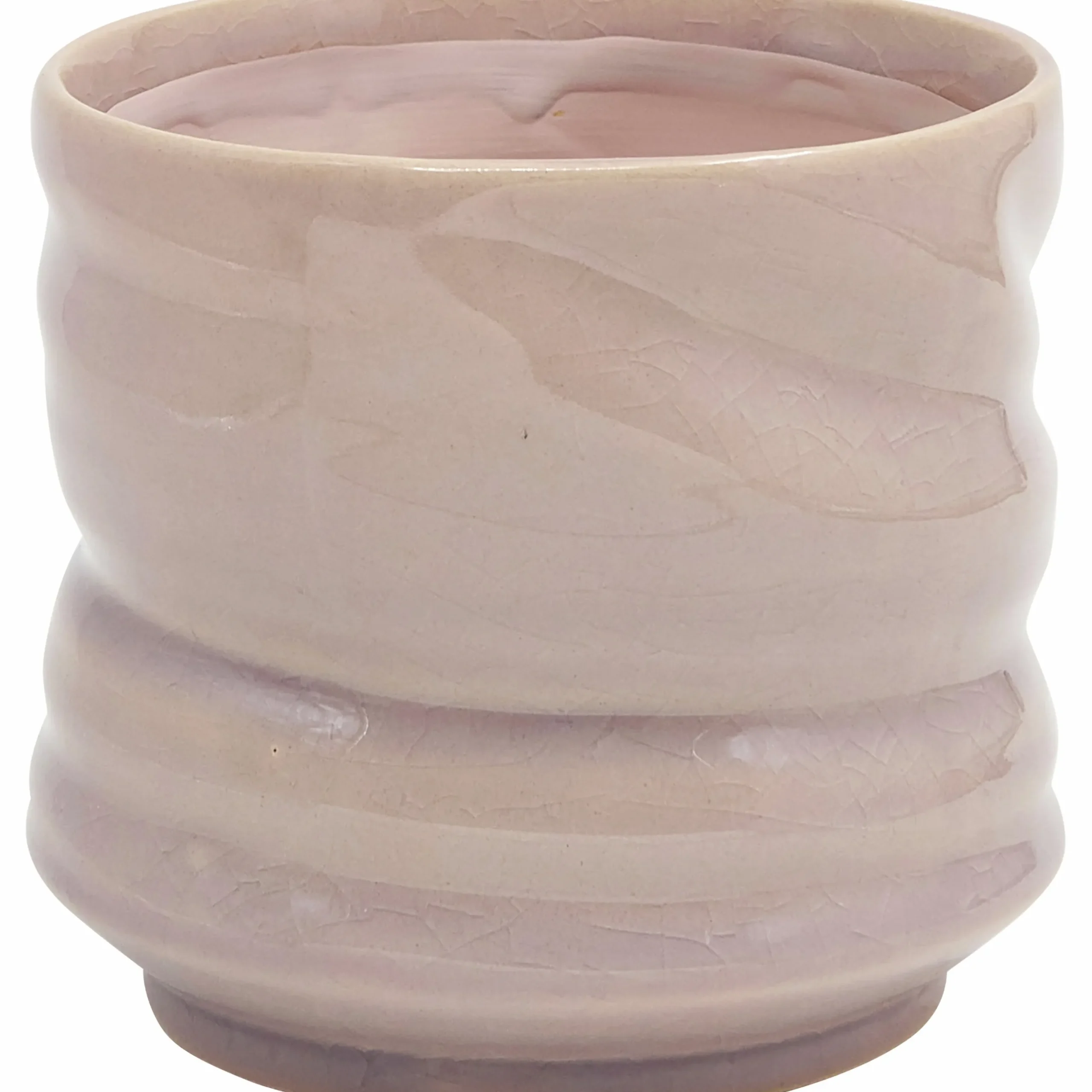 Kruka Zeline Svarvad Rosa Ø13,5cm höjd 13cm