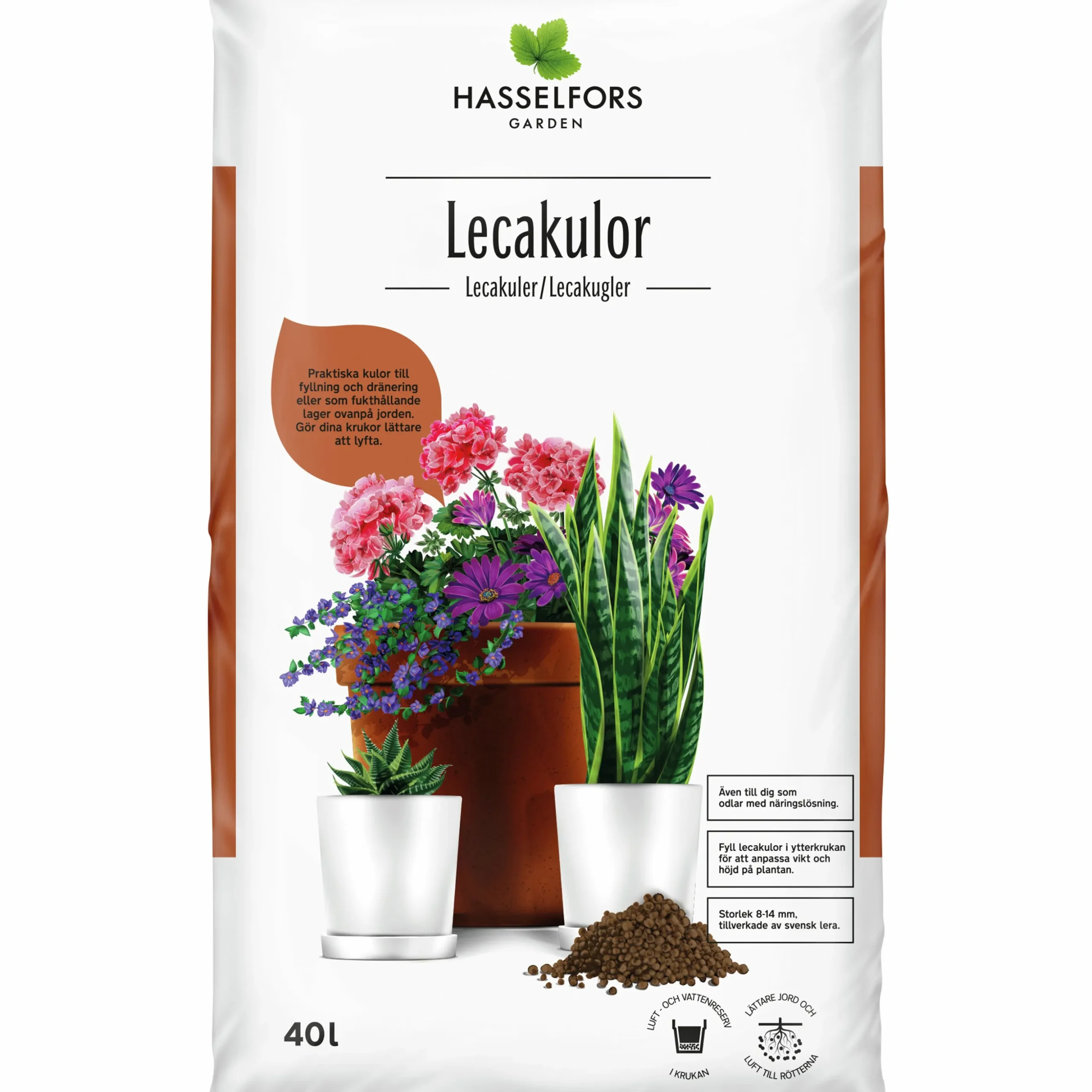 Lecakulor Hasselfors 40L