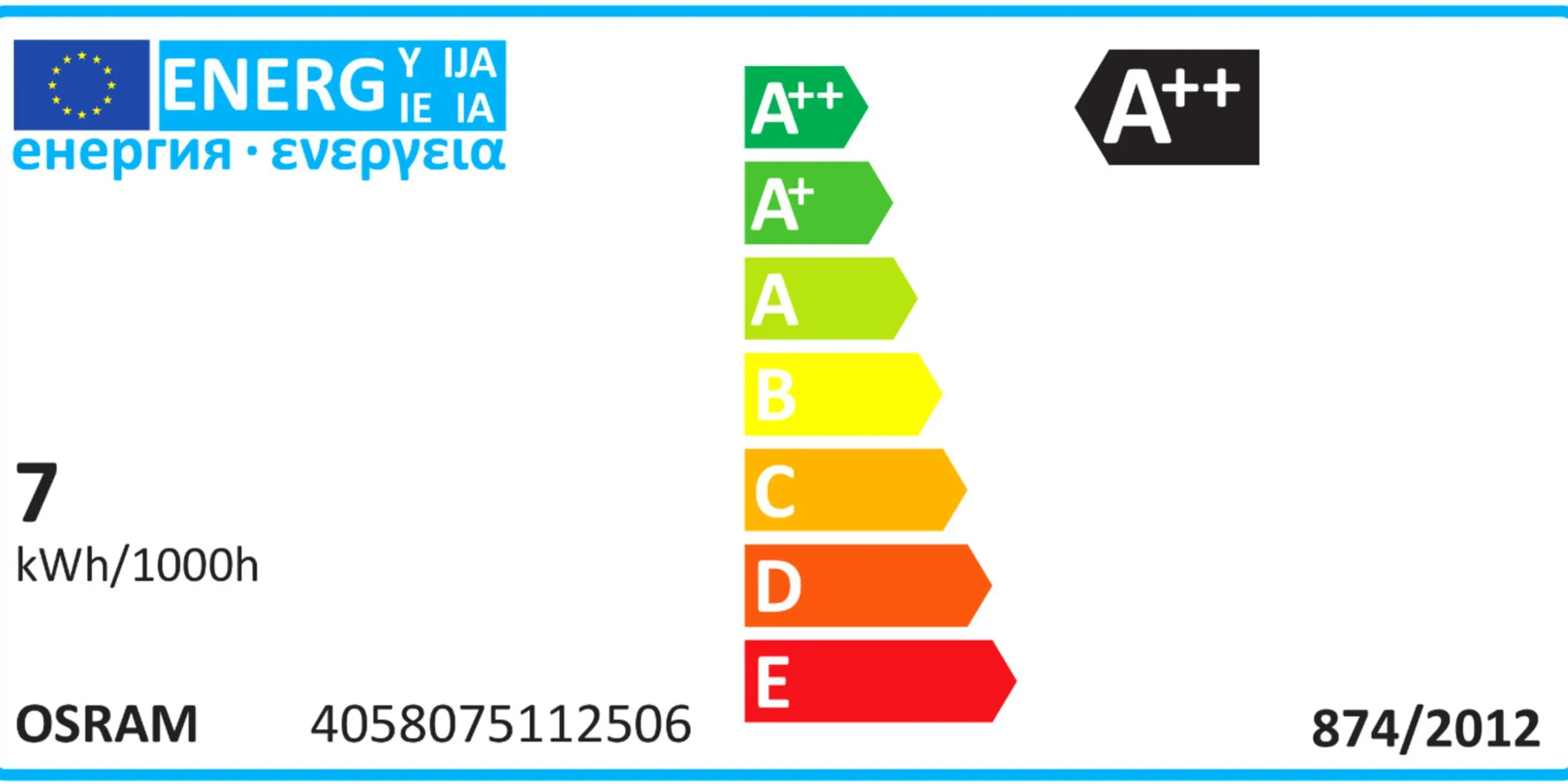 LED-lampa Osram E27 60W