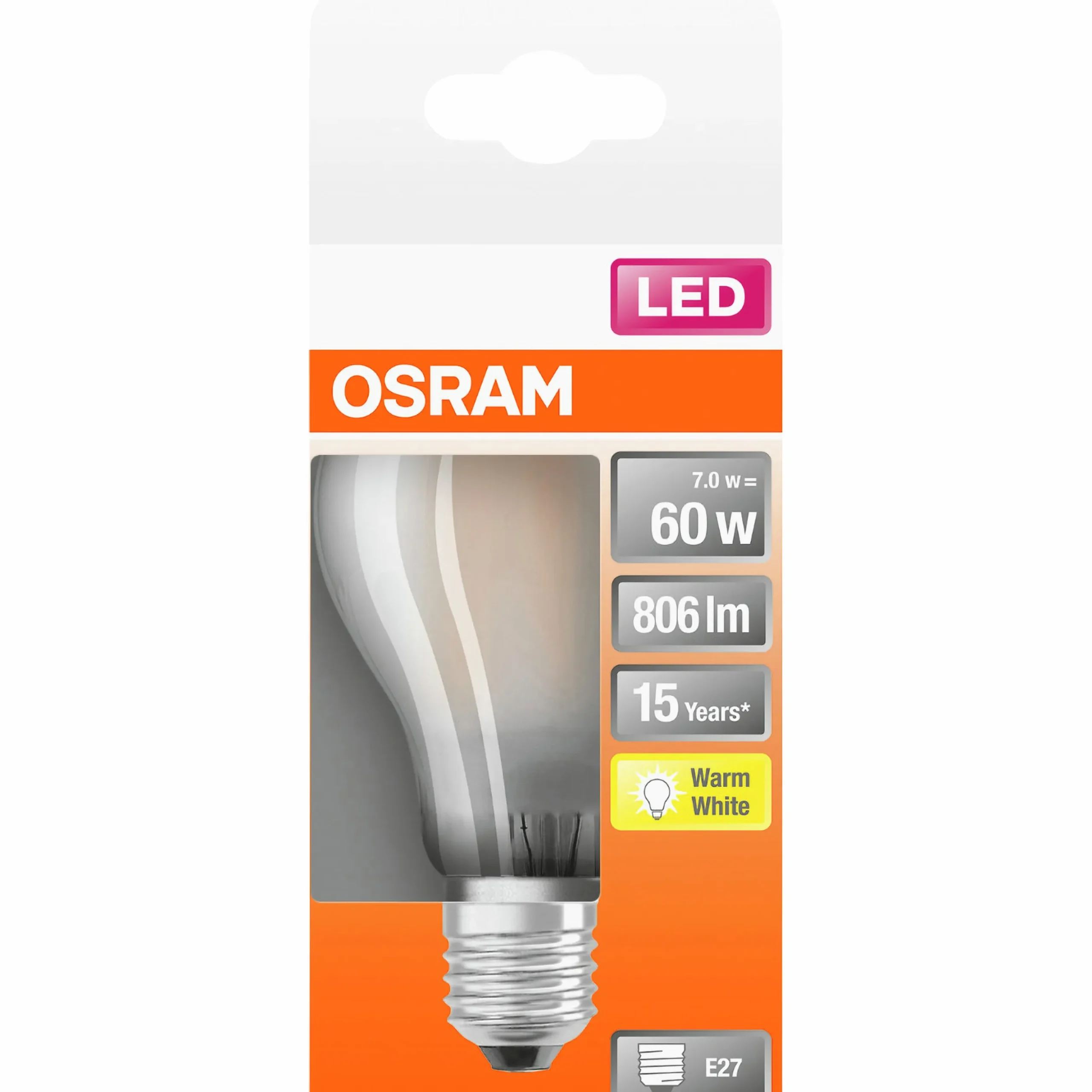 LED-lampa Osram E27 60W