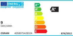 LED-lampa Osram med ljussensor E27 8,5W