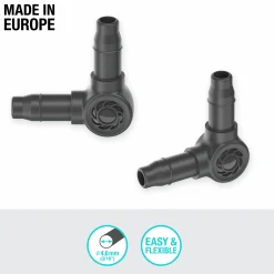 L-koppling Gardena MicroDrip 3/16" 10-p