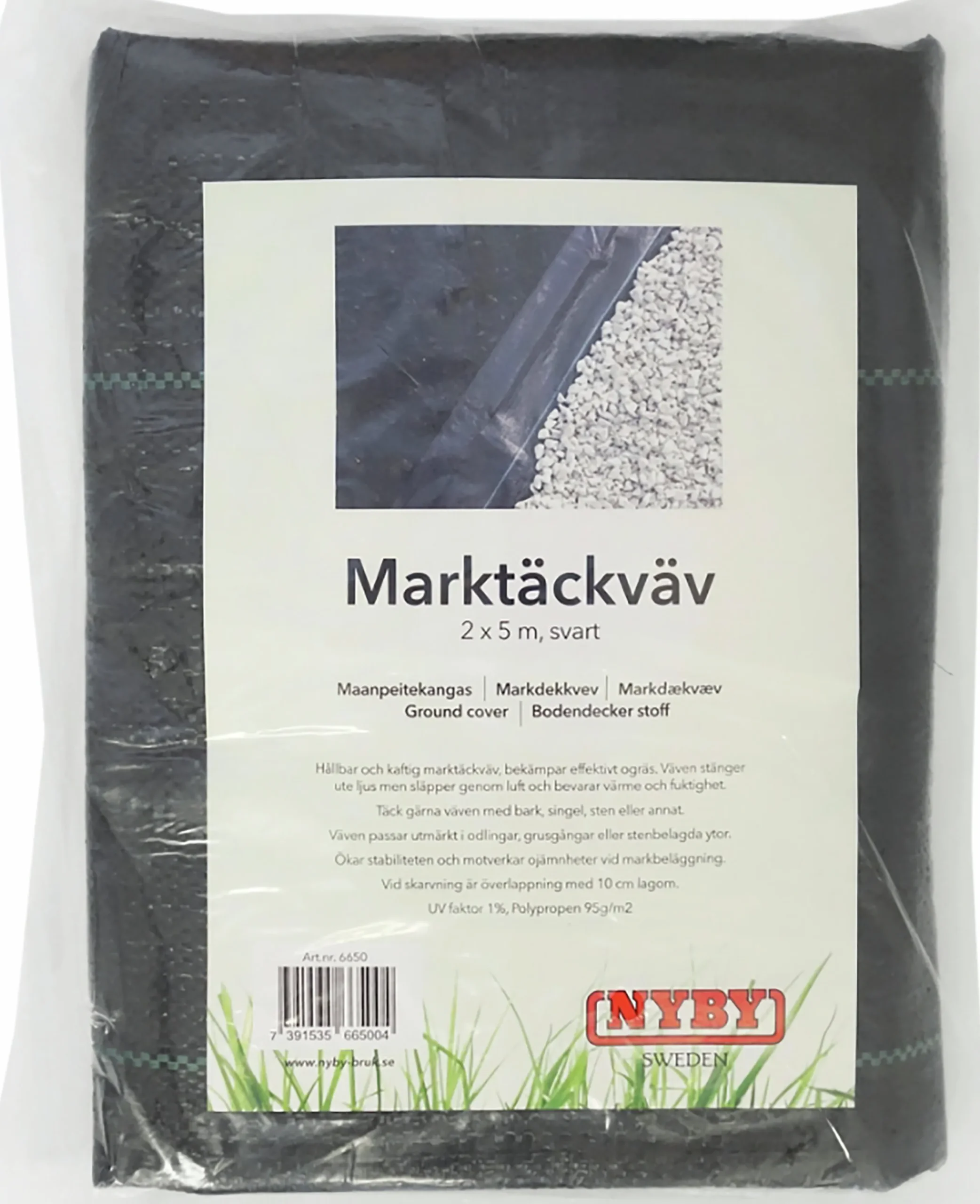 Markduk Nyby Bruk Svart 2x5m
