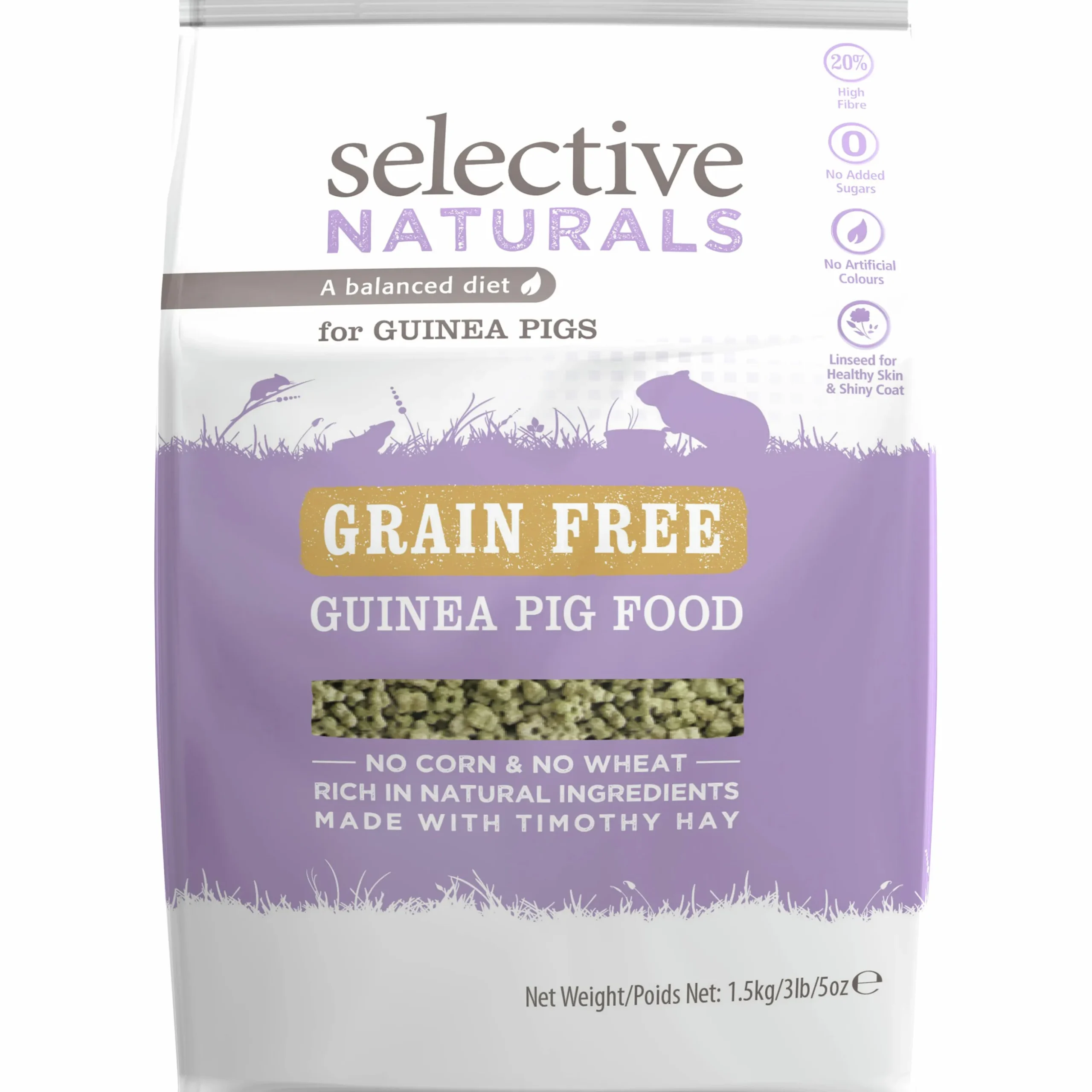Marsvinsfoder Selective Adult Grainfree Pellets 1,5kg