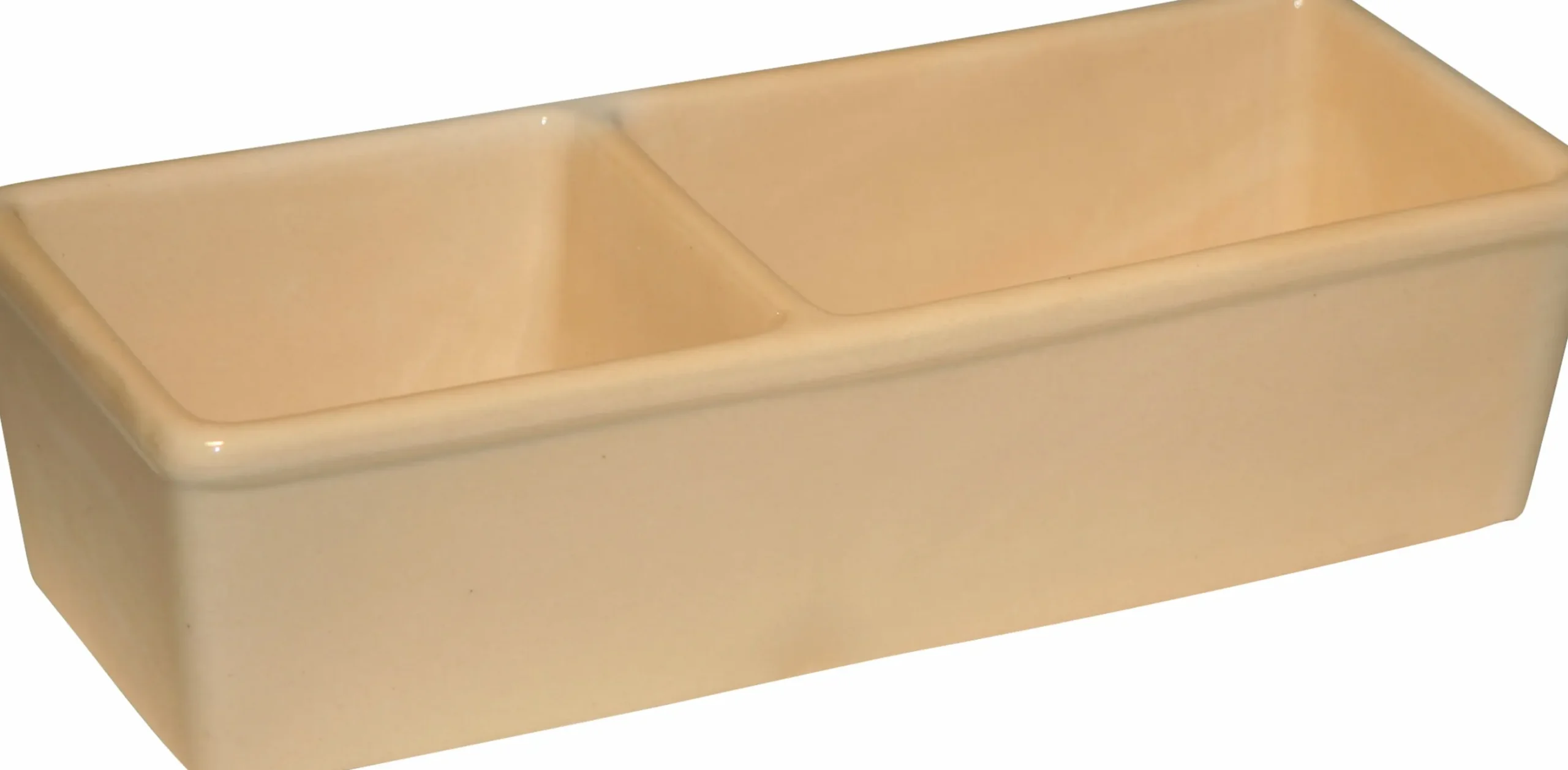 Matskål Kerbl dubbel för Katt & Smådjur Beige 350/450ml