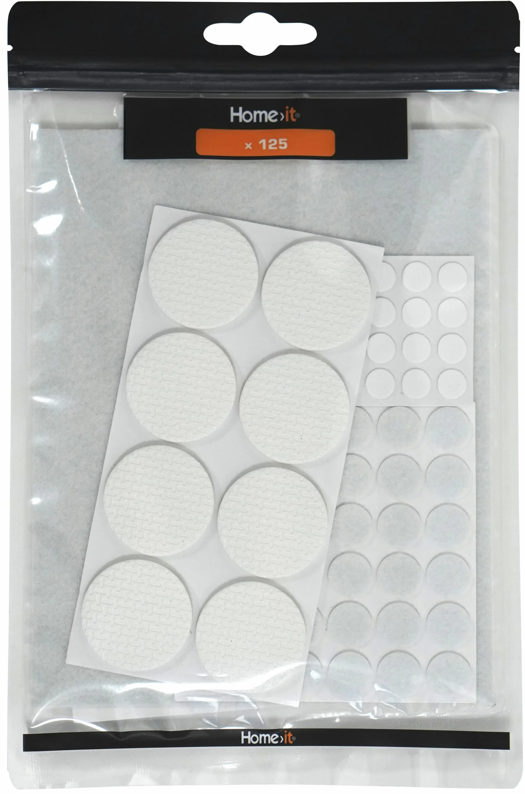 Möbeltassar Millarco HomeIT Självhäftande Mixpack vit 125-p