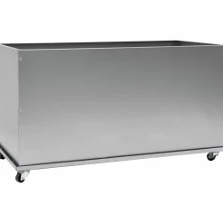 Metallfat Ventura med hjul Råjärn/Rostar 84x44cm
