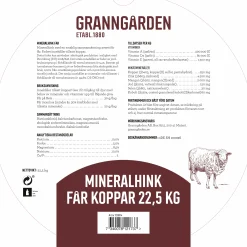 Mineralbalja Granngården Får Koppar 22,5kg