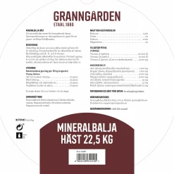 Mineralbalja Granngården Häst 22,5kg