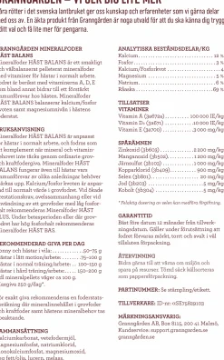 Mineralfoder Granngården Häst Balans 15kg