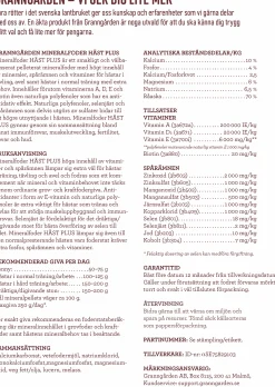 Mineralfoder Granngården Häst Plus 15kg