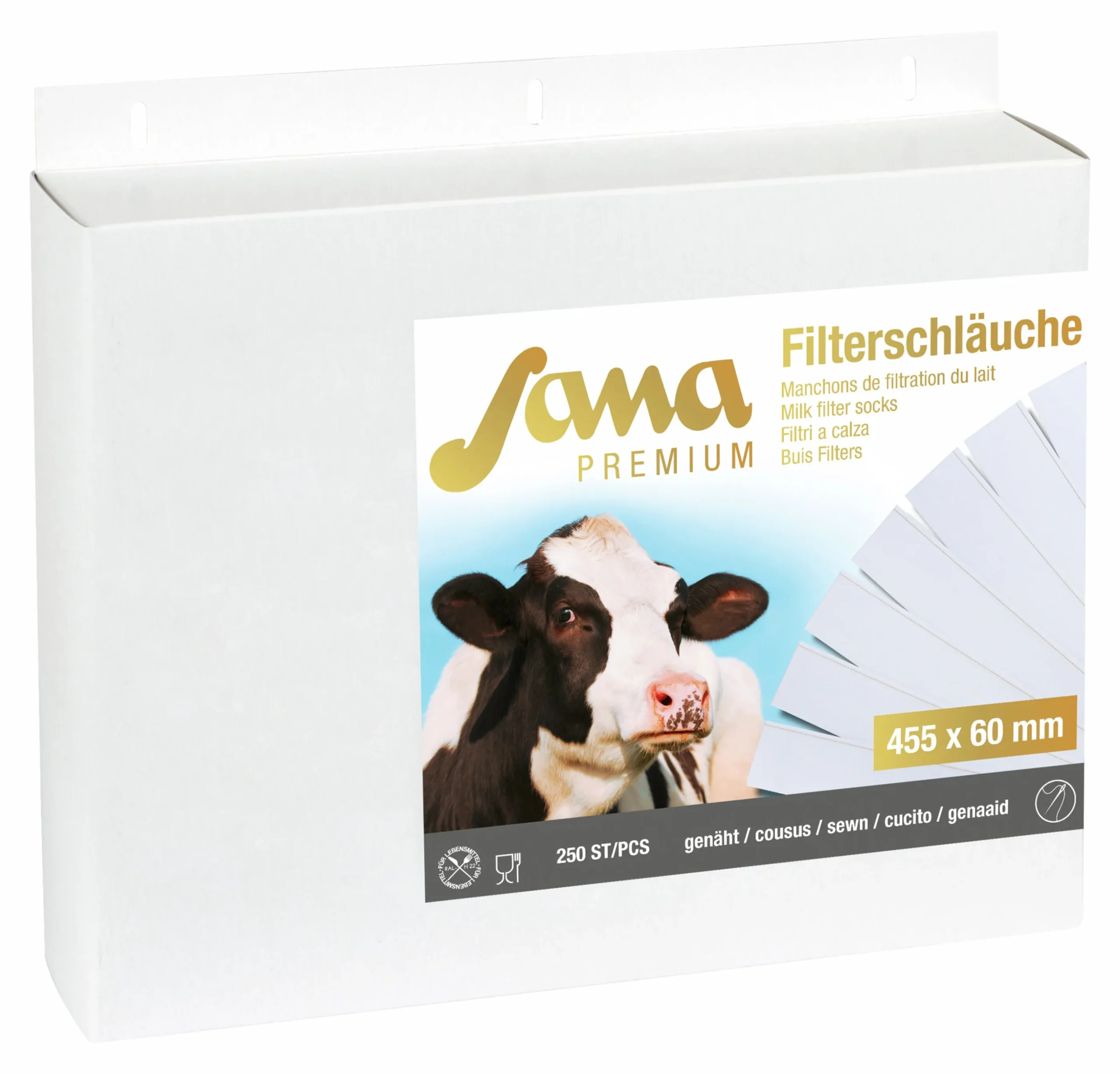 Mjölkfilter Kerbl Premium 455x57mm 250-p