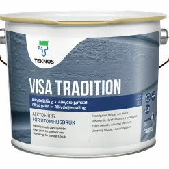 Målarfärg Teknos Visa Tradition vit Utomhus 3L