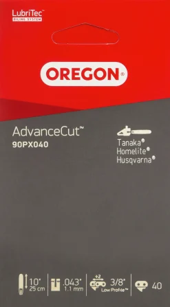 Motorsågskedja Oregon AdvanceCut 90PX 10" 3/8" 1,1mm 40dl