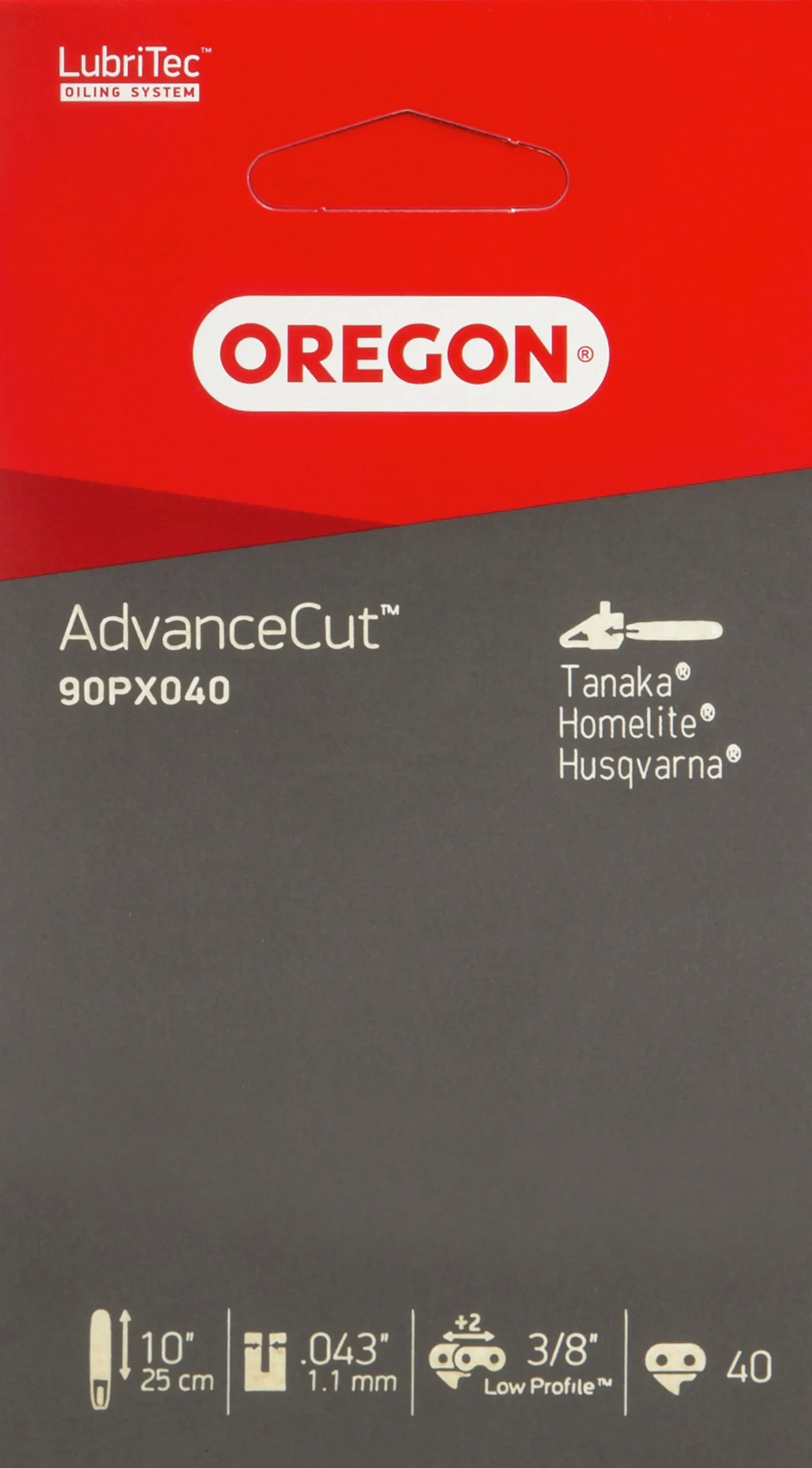 Motorsågskedja Oregon AdvanceCut 90PX 10" 3/8" 1,1mm 40dl