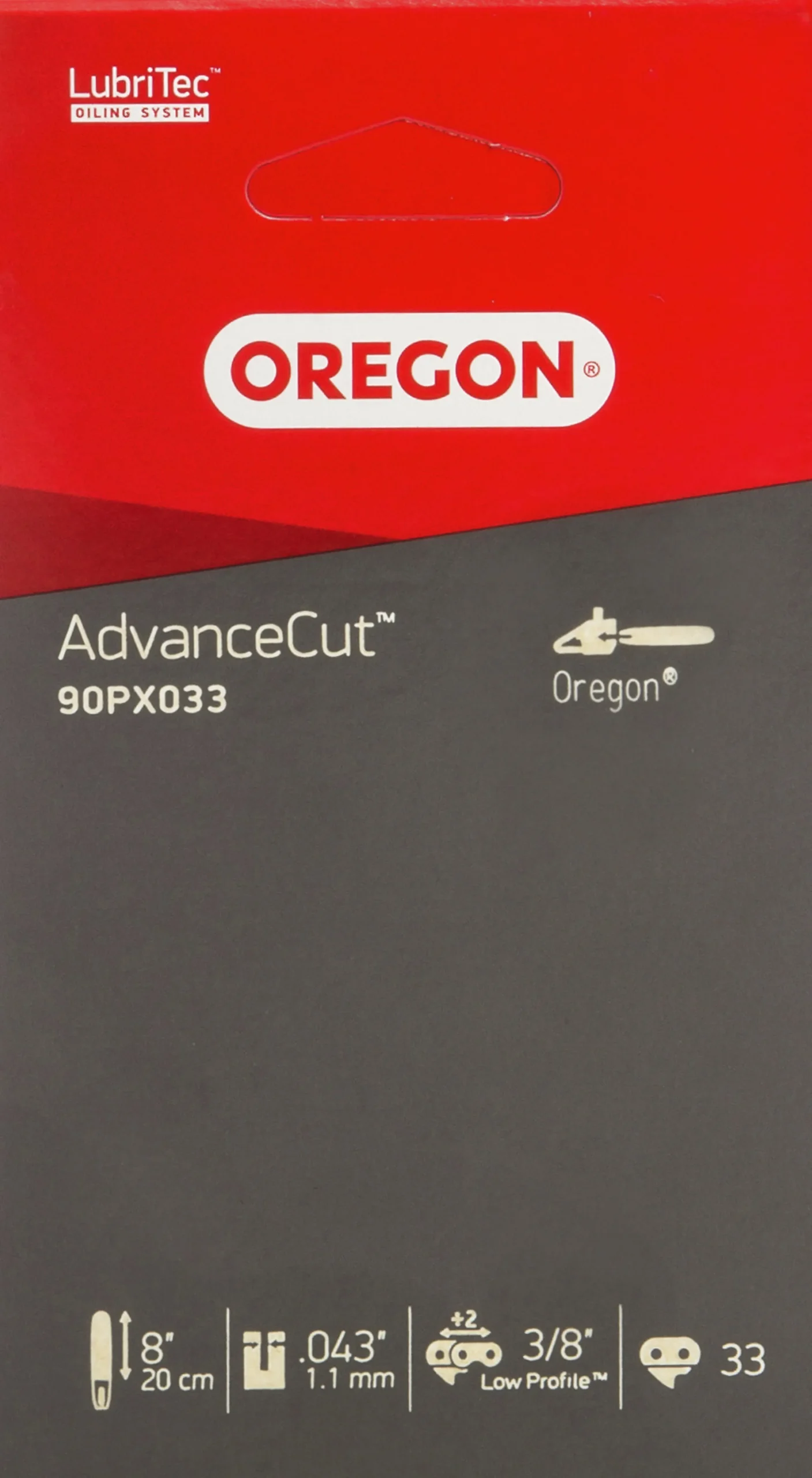 Motorsågskedja Oregon AdvanceCut 90PX 8" 3/8" 1,1mm 33dl