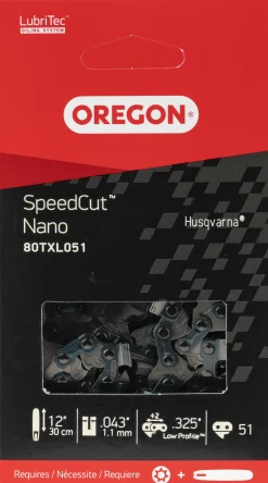 Motorsågskedja Oregon SpeedCut 80TXL 12" .0325" 1,1mm 51dl