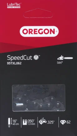 Motorsågskedja Oregon 95TXL SpeedCut 0,325" 1,3mm 62DL