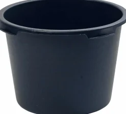 Murbruksbalja ETC kraftig rund återvunnen plast svart 90L