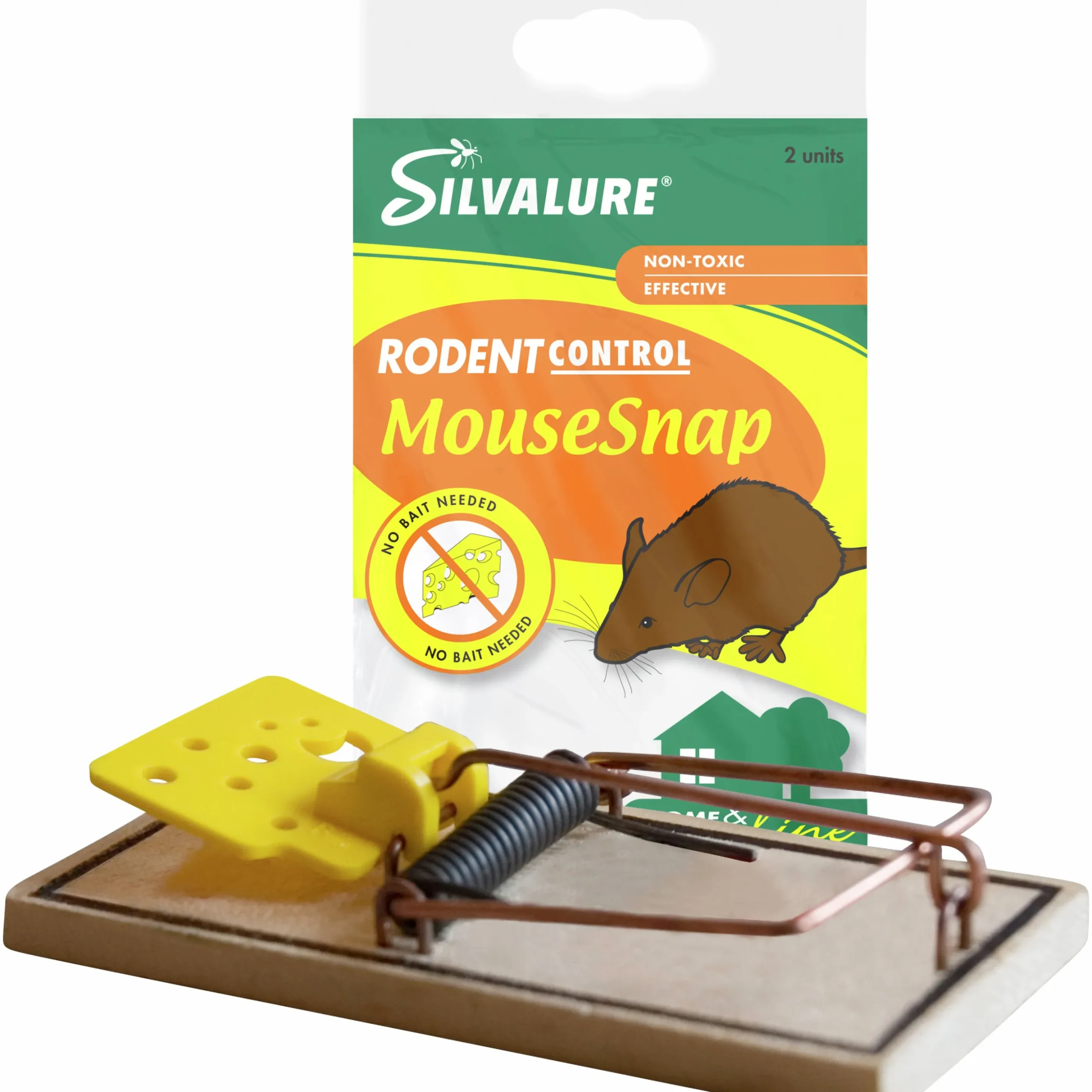 Musfälla Silvalure Trä 2-p
