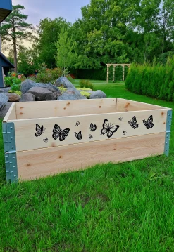 Pallkrage Granngården Natur Fjärilar 60x80cm Halvpallsformat