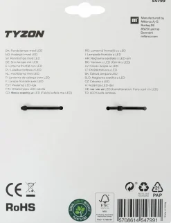 Pannlampa Millarco Tyzon uppladdningsbar LED med sensor