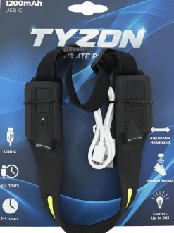 Pannlampa Millarco Tyzon uppladdningsbar LED med sensor