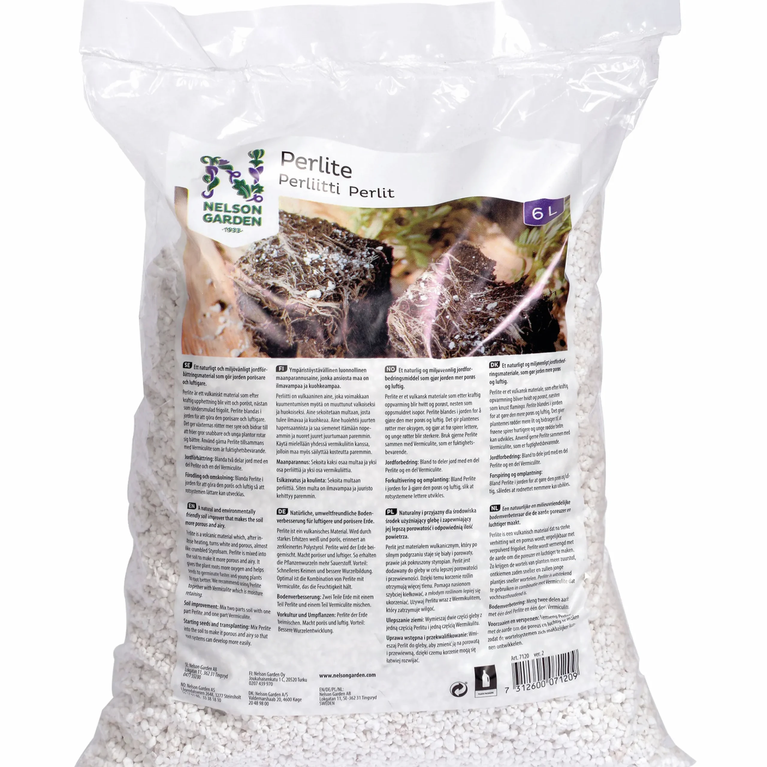 Perlite Jordförbättring Nelson Garden 6L