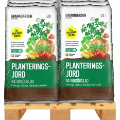 Planteringsjord Granngården Naturgödsel KRAV Pall 51x40L